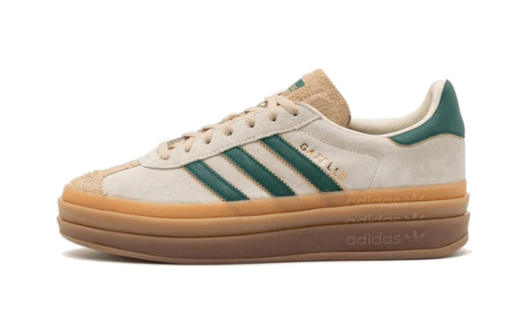 Adidas Gazelle Bold Magic Beige Collegiate Green | אדידס ג'זל