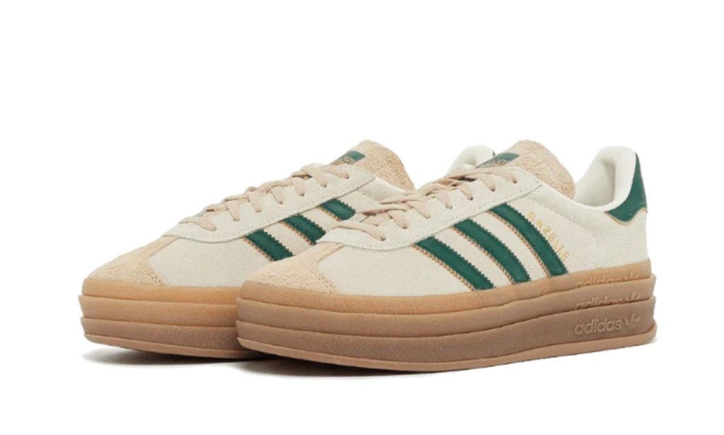 Adidas Gazelle Bold Magic Beige Collegiate Green | אדידס ג'זל